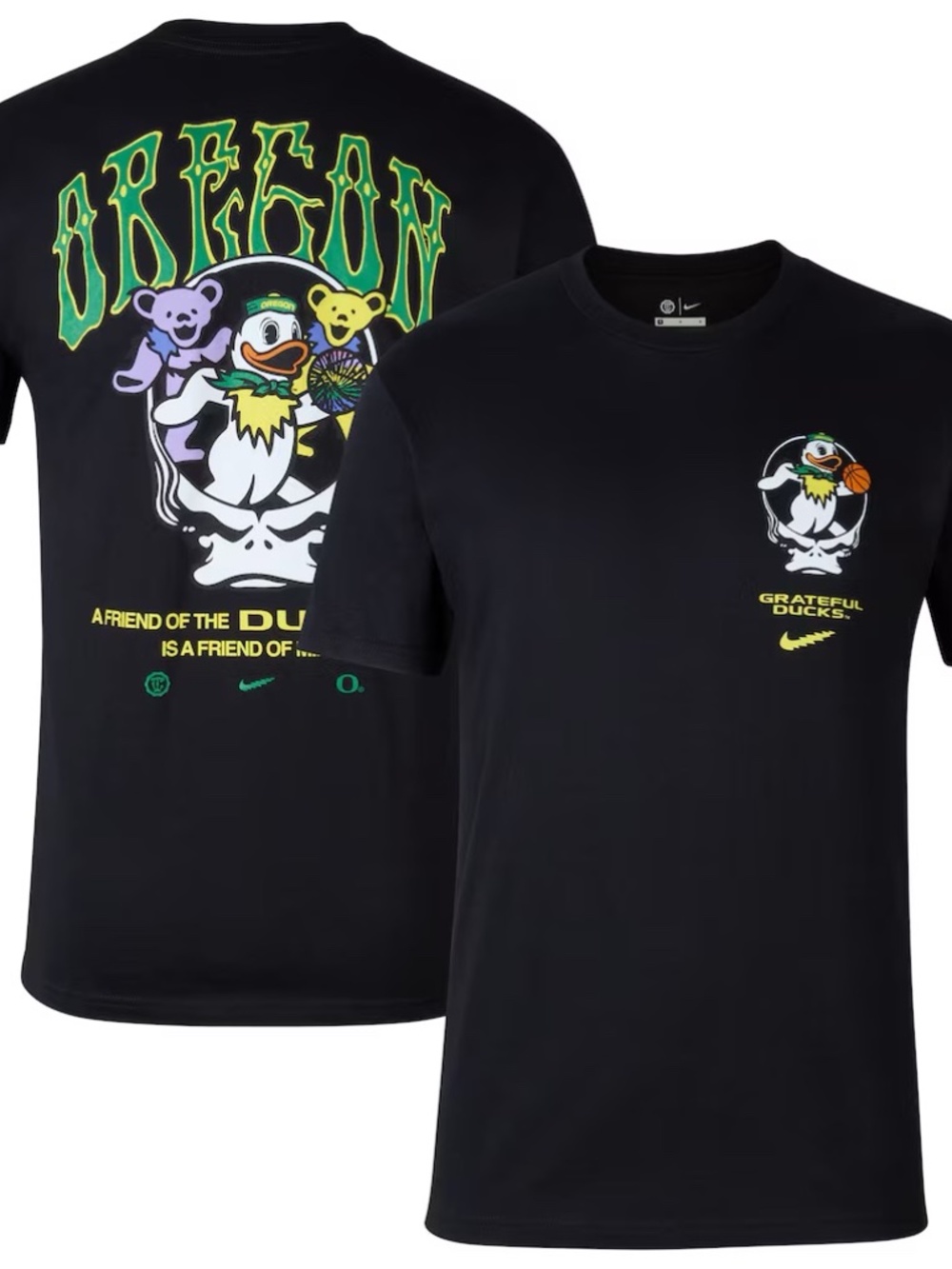 NWT Men's nike oregon ducks grateful steal your face tee/T-shirt FTBL/football